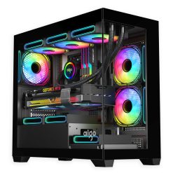 VỎ CASE AIGO C218M M-ATX BLACK - KHÔNG FAN