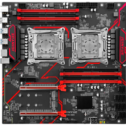 MAIN JGINYUE X99-9D4-V1 DUAL CPU 8 KHE RAM DDR4{ Khuyến khích lắp từ Xeon 2680 Trở xuống}
