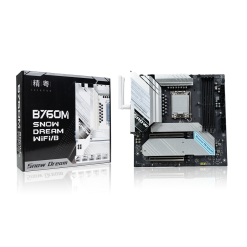 MAIN JGINYUE B760M SNOW DREAM WIFI DDR4 BLACK (VRM 14+1+1 chạy tốt Core I5 14600K trở lại)