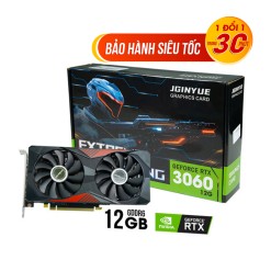 VGA JGINYUE NVIDIA RTX 3060 12GB BLACK DUAL FAN (12GB/ GDDR6/ 192BIT)