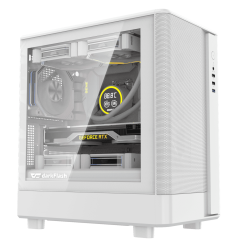 VỎ CASE DARKFLASH DB330M MESH WHITE (M-ATX, CHƯA FAN)