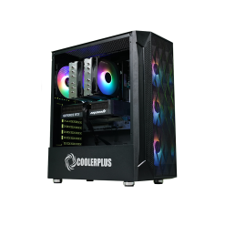 VỎ CASE COOLERPLUS EB02 BLACK (SIZE ATX/SẴN 3 FAN)