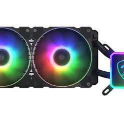 TẢN NHIỆT NƯỚC COUGAR AQUA 240 LED ARGB (2 FAN) BLACK