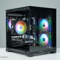 VỎ CASE VIETTECH X16B/ X17B AQUA BLACK (M-ATX/ KHÔNG FAN)