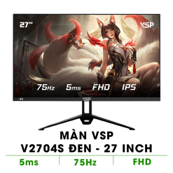 MÀN HÌNH VSP V2704S ĐEN (27 INCH/FULL HD/IPS/75HZ/5MS/PHẲNG)